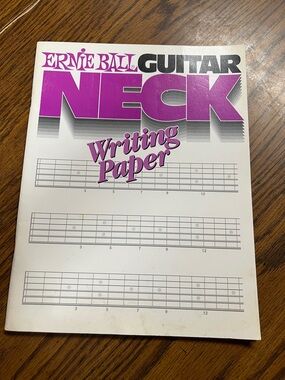 Ernie Ball Guitar Neck Writing Paper - White & Purple